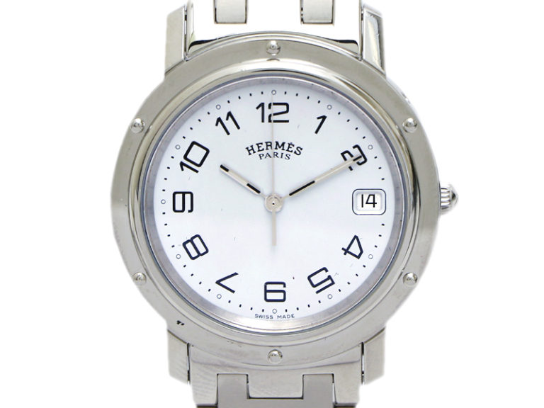 【HERMES エルメス】CL6.710 クリッパー デイト クォーツ SS メンズ 中古 | ブランド腕時計販売買取の質屋一平堂